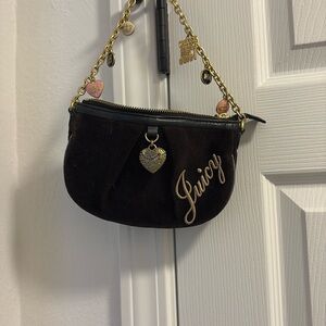 Juicy Couture Black Suede Mini Bag